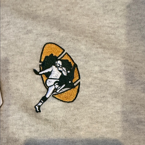 NWT Green Bay Packer Cutter & Buck Men's 1/4 Zip sz XL NFL Oatmeal color - Picture 4 of 9